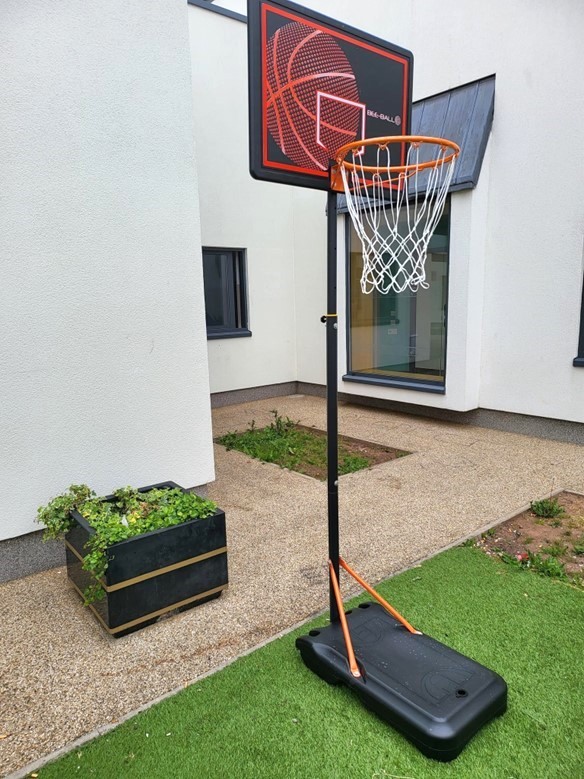 Basketball hoop outside